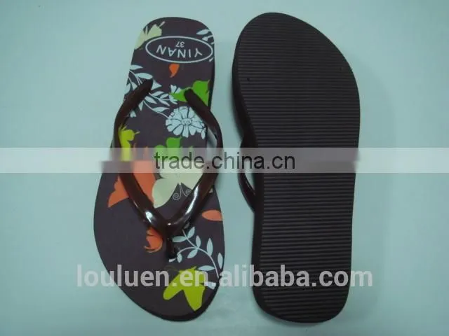 663 LOULUEN Wholesale Women Fashional EVA Wedge Flip Flop Sandals