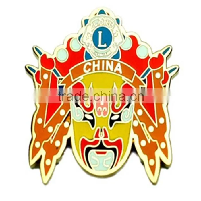 Hard enamel metal badge pin