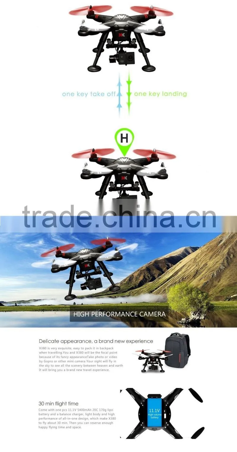 X380 professional drones with hd camera and gps