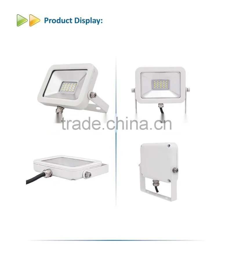 2016 Ultra thin IP65 waterproof LED outdoor lighting fixture Die Casting 10W LED flood light