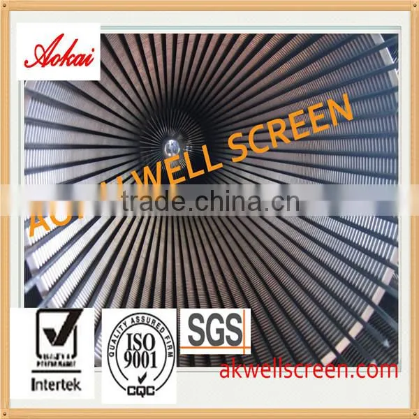 2014 new V shaped wire screen pipe/johnson screen for drilling well