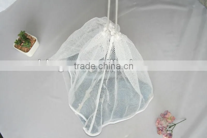 2016 fast selling mesh Drawstring laundry bag