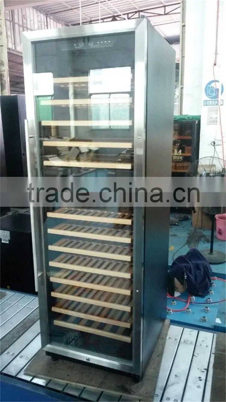 Compressor Big Upright Restaurant Kitchen Fridge Glass Commercial Stainless Steel Refrigerator For Wine Beer Drinks