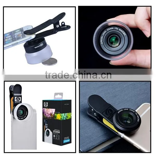 Apexel camera lens 0.63x Super Wide Angle+Macro lens for iPhone/Android