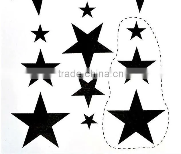 Star shape tatoo sticker for sexy girls