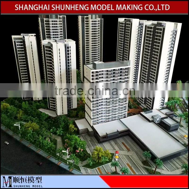 Residential Maquette construction building model/custom scale architectural model making