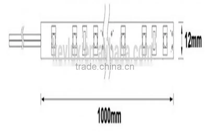18Watts Non-Waterproof IP20 5630 SMD 12mm width Led Strip Rigid