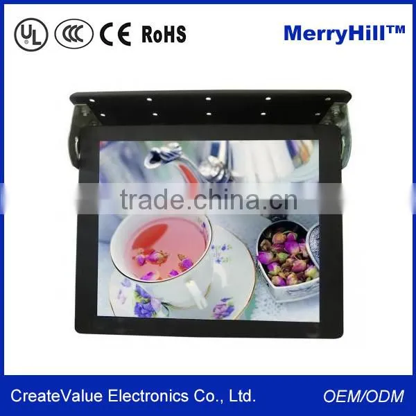 USB SD Multimedia Player 10/12/15/17/18.5/19/22 inch Roof Mount Bus TV Monitor Touch Screen