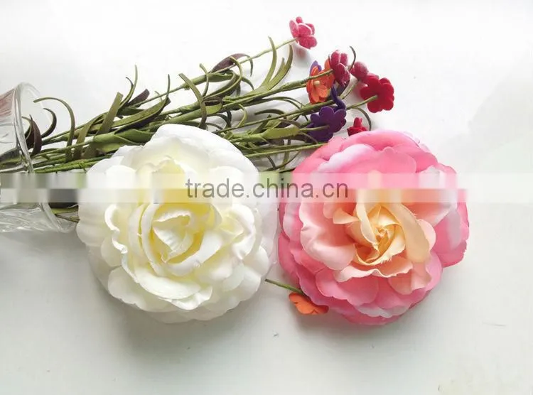 2014 Top Quality Bridal Hair Flower Artificial Elegant Rose Flower Hair Flower