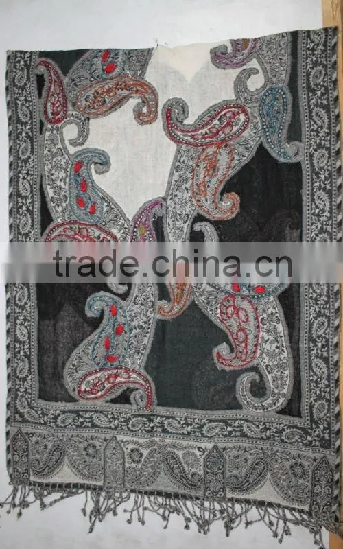 Wool Embroidery Shawls scarf/winter wool shawls