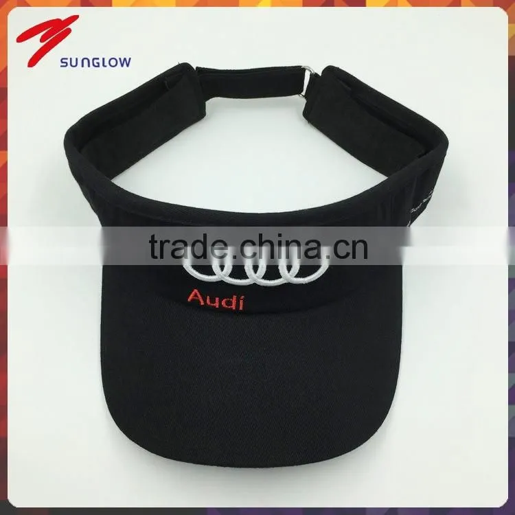 Wholesale 3D embroidery golf sports unisex sunvisor