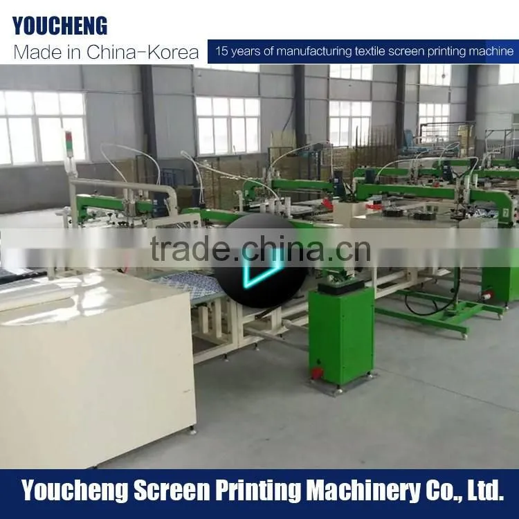 Digital Tshirt Print Machine, Fabiric Oval Screen Printing Machine with video