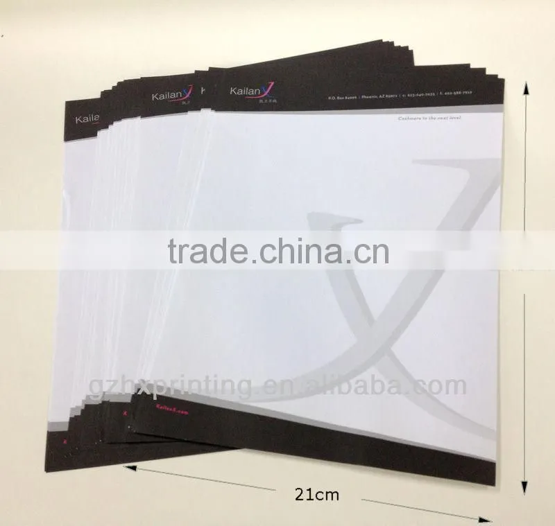 Guangzhou Huaxin Promotional Letter Paper Letter Paper with Design
