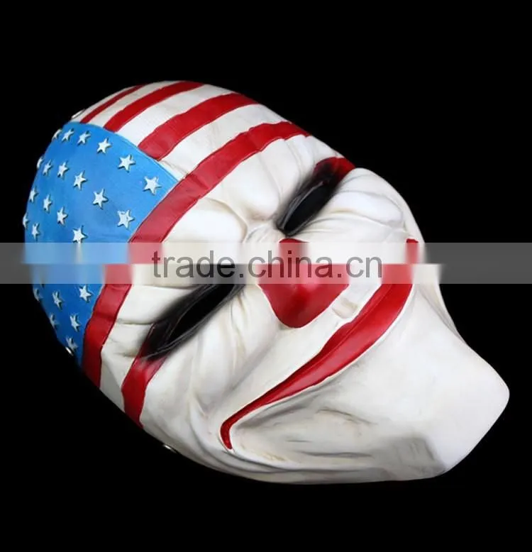 Halloween's harvest day 2 games flag resin ball ornament mask ,resin cosplay masks