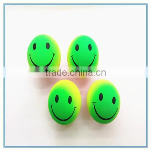 Promotional Toy Style and Rubber Material smile hard rubber foam ball