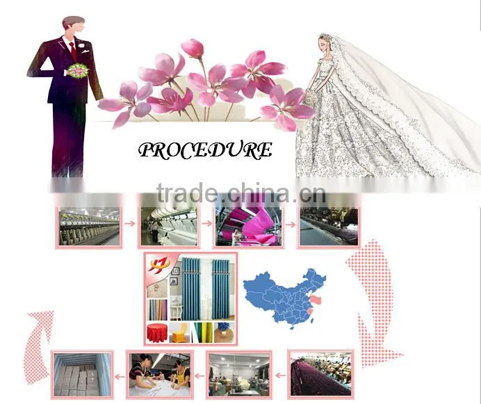 Wedding decorative satin rosette table cover round table overlay