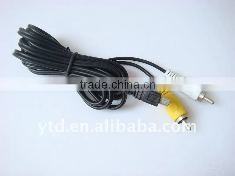 car audio aux 3.5mm usb cable usb cable to 2RCA cable