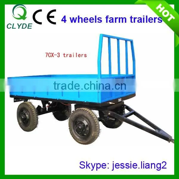 Best quanlity double wheel semi cargo trailer for sale