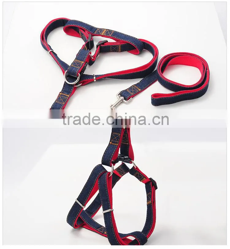 Branded Cheap Bulk Pet Supplies L Denim Pet Leashes