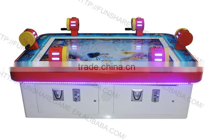 Funshare Coin Operated 6 players fishing game Shooting Fish Game for sale