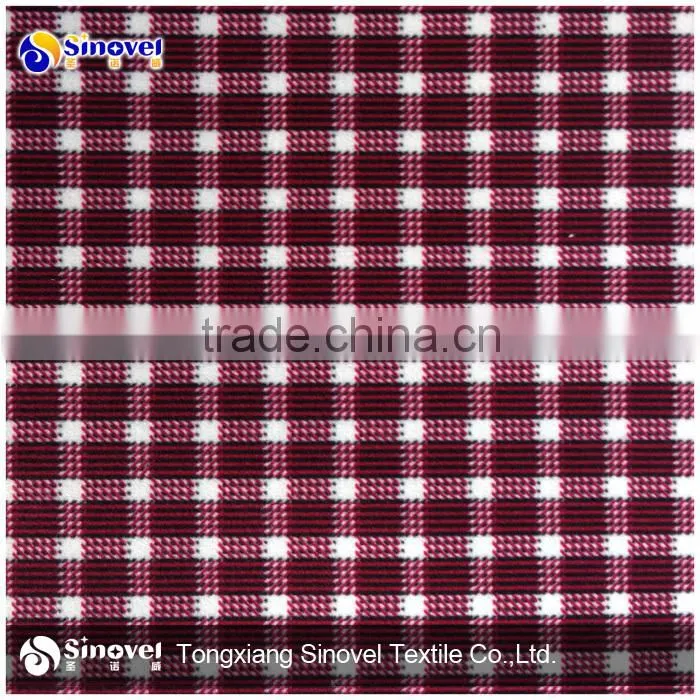 100% Polyester velvet for menswear/shirt fabric