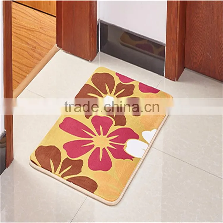 polyester antislip plain cheap fancy door mat