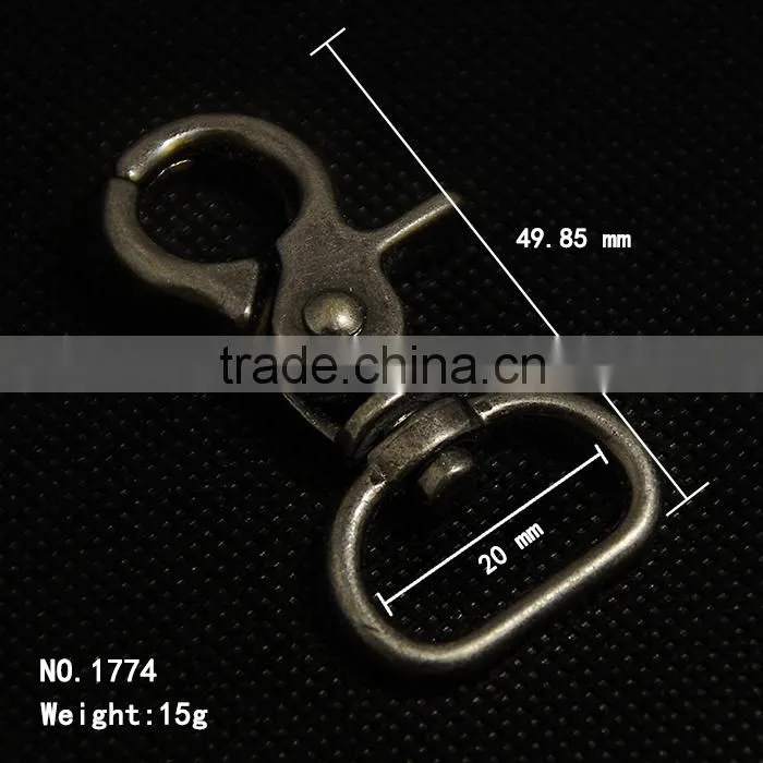 Small Push Gate Dog Leash Snap Hook (1774)