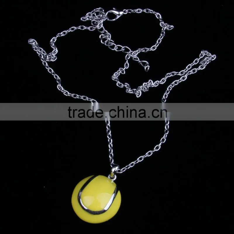 LCL-J3582 enamel soccer baseball volleyball basketball Fashion Necklace