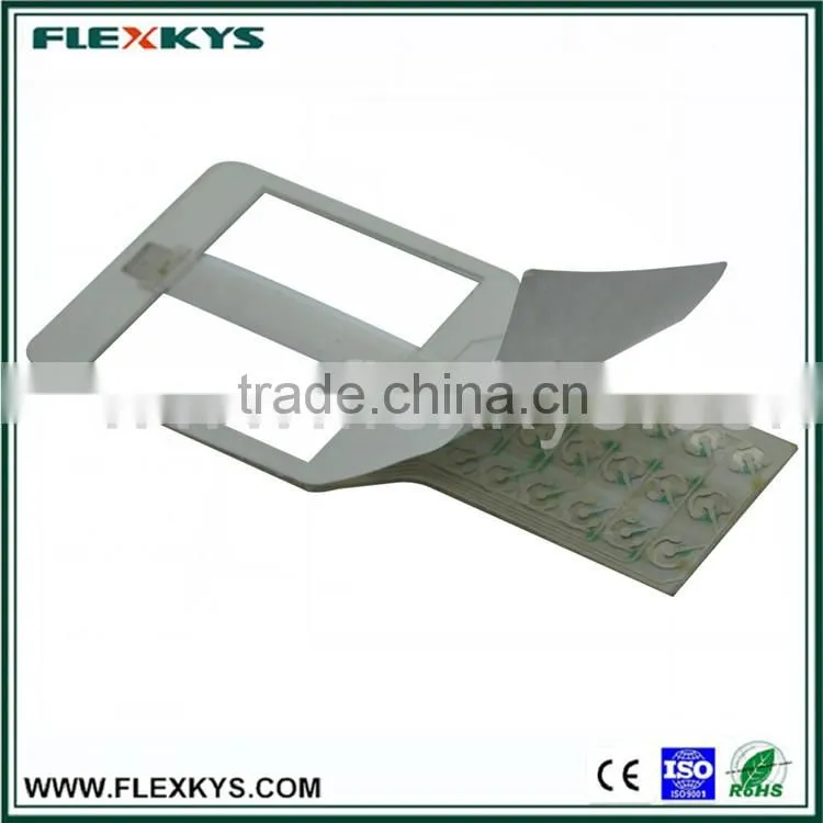Custom-made High Quality Poly Dome Membrane Swtich with Flat Keys for Industrial Equipment