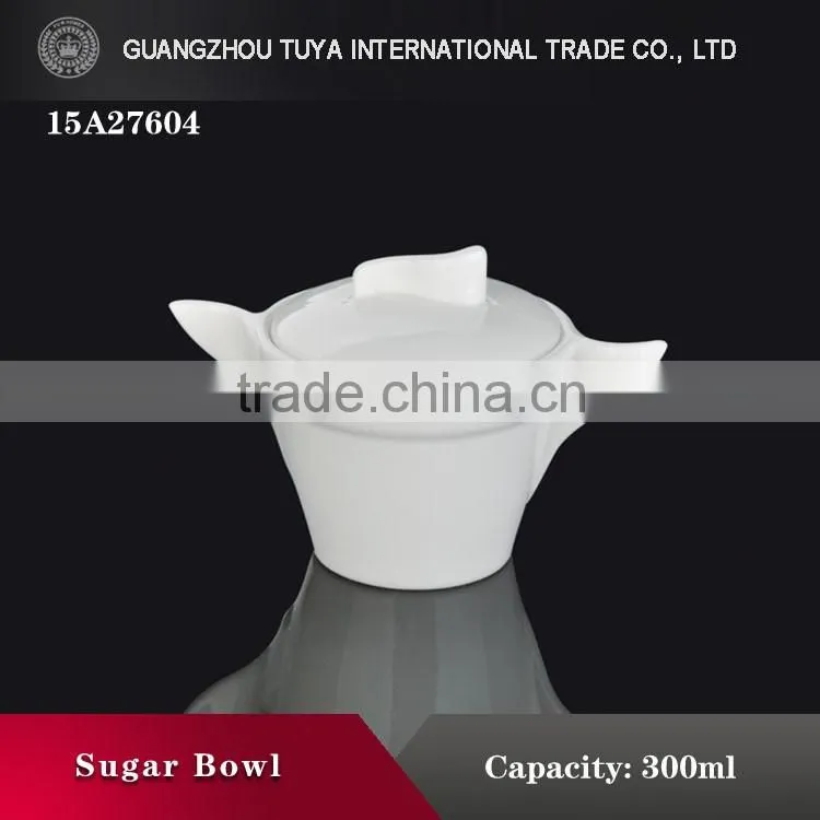 Special design custom sugar bowl with handle with lid