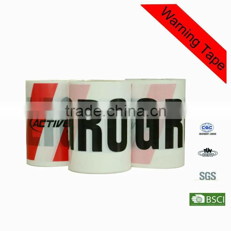 PE&PA warning tape Offer Bopp clear warning adhesive tape carton sealing bopp warning tape