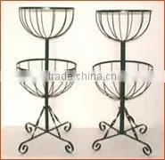 metal flower pot stand for garden planter