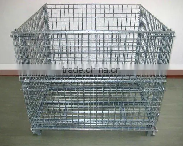 stacking wire basket container
