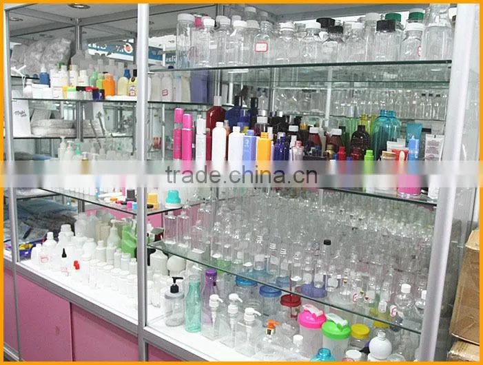 Clear 320ml Bulb Bottles PET Plastic with Different Caps for Beverage Packages