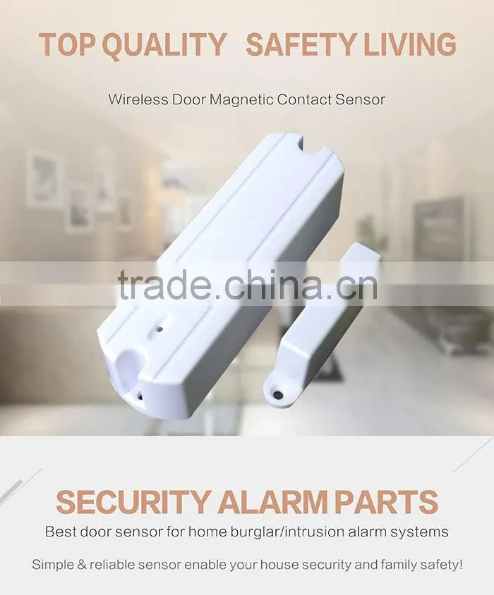 Economic Low-cost and low power Wirless Door contact sensor Wireless Internal Antenna Door Magnetic Sensor DM-100C