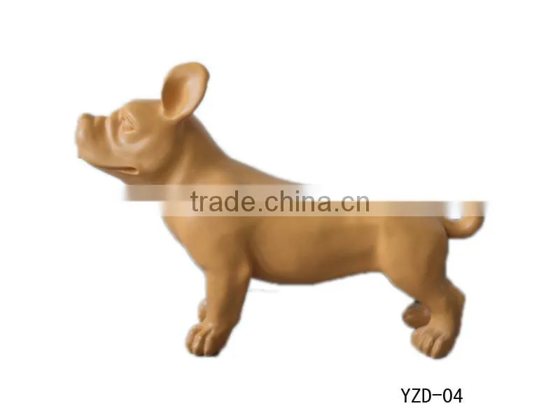 New arrival fiberglass display dog mannequin