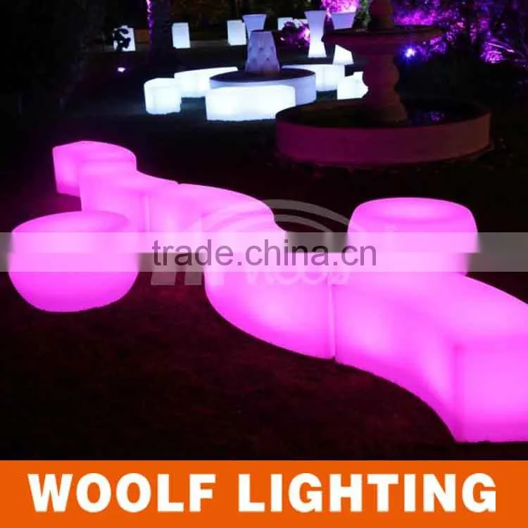 2015 hot led furniture 16 colors RGB changing led ktv chair for sale