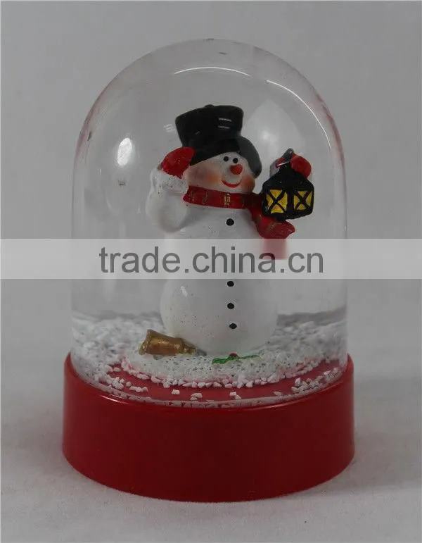 Snowman snow globe, acrylic snowman snow globe