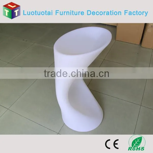 PE plastic LED Bar Chair with 16 color change