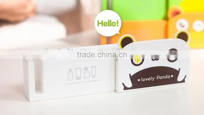 CY060 Lovely Animal Toothbrush Holder Family Use Suction Cup Toothbrush Box