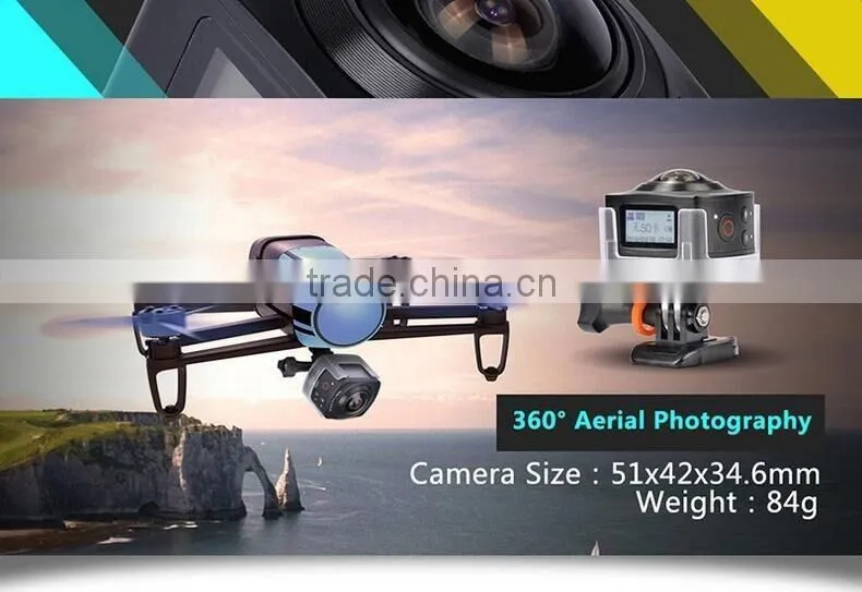New Arrival Waterproof 360 Degree VR Sports Video Camera Wifi Multifunctional Mini Outdoor Portable VR Sports Camera