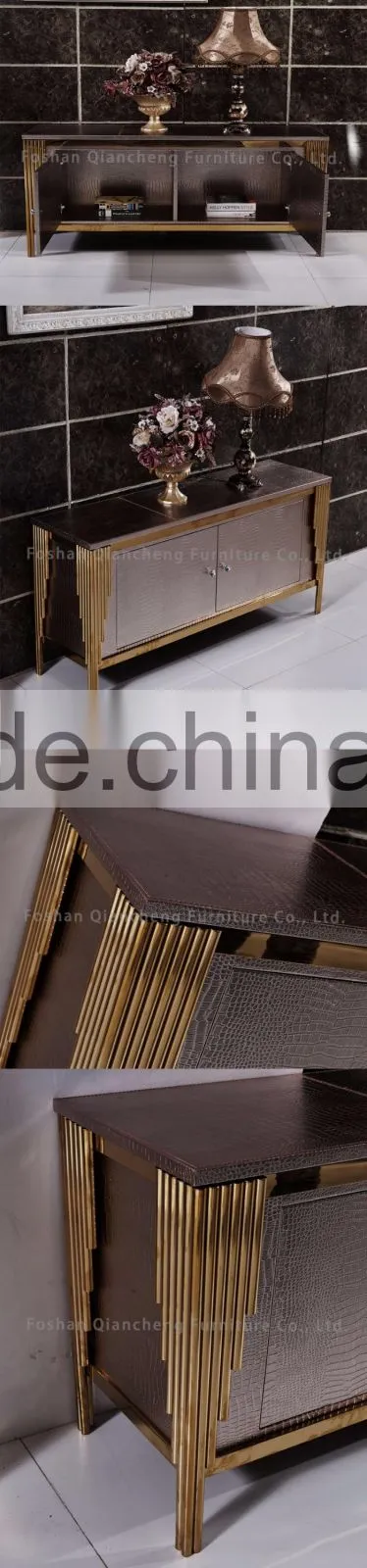 European designs stainless steel console table