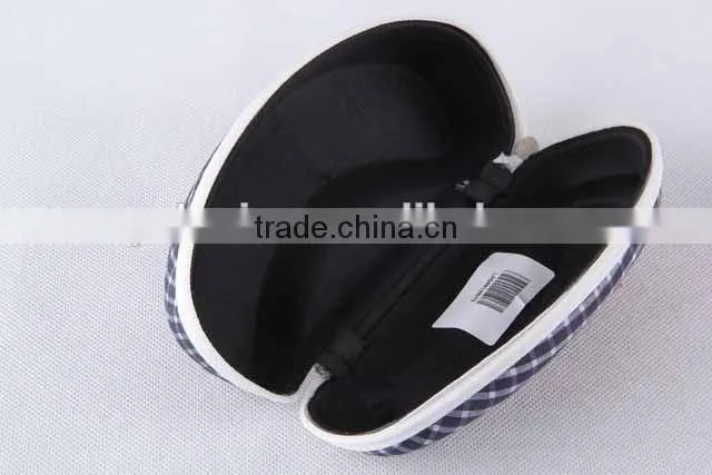 Textile fabrics glasses box with grid pattern/glasses box