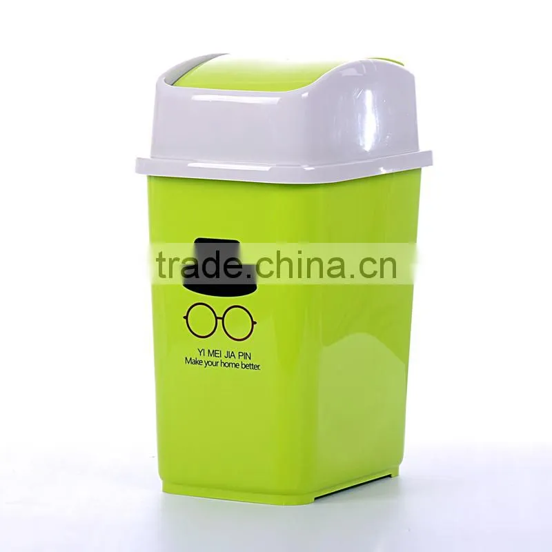emc plastic trash cans with cover, indoor plastic waste bins with cover