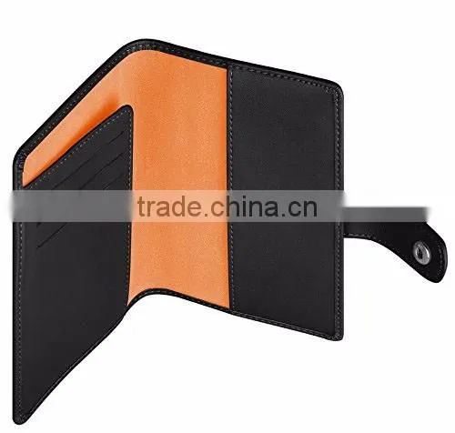 Personalized travel wallet leather passport holder custom for business