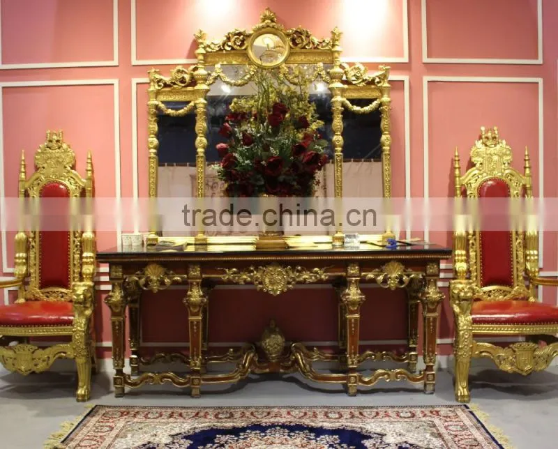 Hot Sales Hand-made Hallway Console Table And Framed Mirror