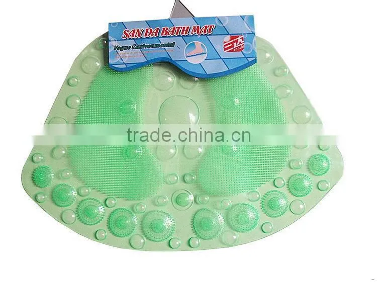Yiwu low price anti bacteria anti-slip pvc rubber bath mat