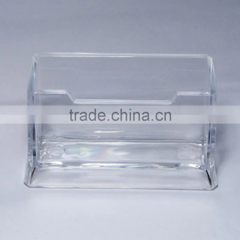 Hot selling transparent plastic desktop name card holder