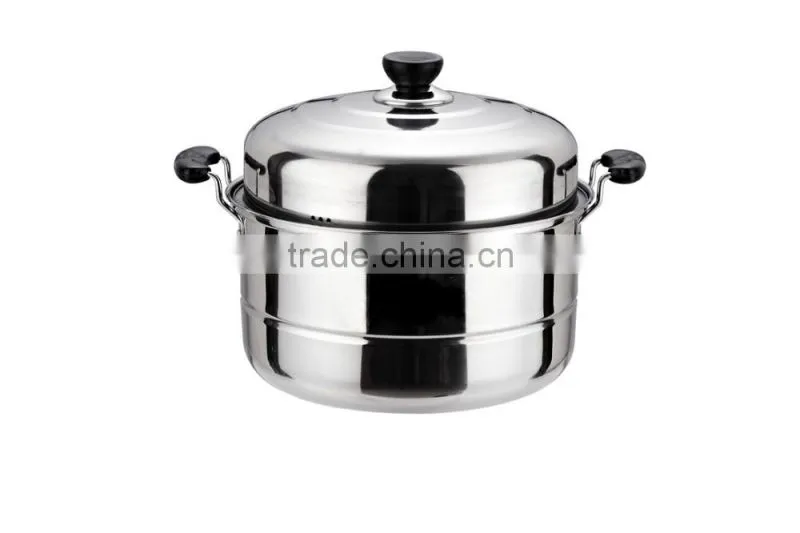 24cm Double lalyer Stainless Steel Steamer Pot Food Steamer