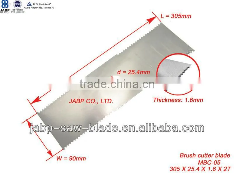 2t brush cutter blade